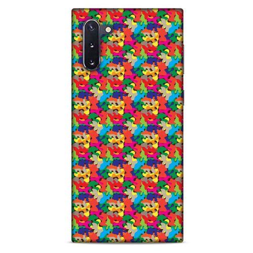 Kamuflaj 28 Samsung Galaxy Note 10 Kılıf Silikon Kapak