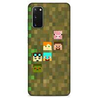 Lopard Samsung Galaxy S20 Uyumlu Kılıf PiXel (14) Lansman Kılıf Minecraft Karakterleri