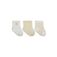 Little Love Girl 3'lü Penye Soket Çorap 10137 Ekru