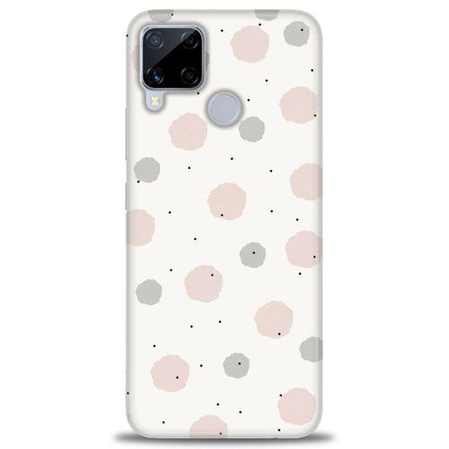 Realme C15 Kılıf HD Baskılı Kılıf - Soft Benekler + Tam Ekran Koruyucu