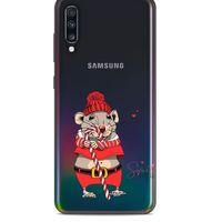 Zoologix (89) Samsung Galaxy A80 Şeffaf Kılıf Silikon Desenli