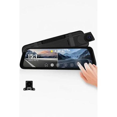 4k Ips Ekran Tam Dokunmatik 9.66” Dikiz Ayna Araç Içi Kamera (4k Ön 1080p Arka) | Carplay