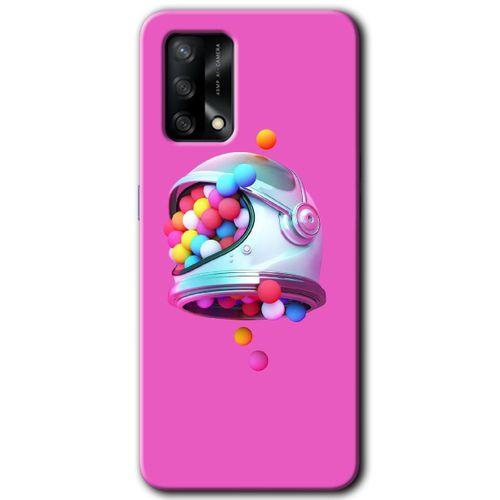 Oppo A54 Kılıf Baskılı Kapak - Uzay Başlığı +Tam Kaplayan Mat Seramik