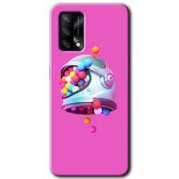 Oppo A54 Kılıf Baskılı Kapak - Uzay Başlığı +Tam Kaplayan Mat Seramik