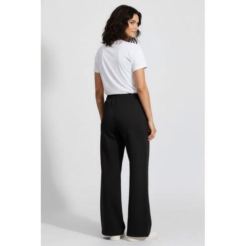 Kadın İki İplik Rahat Kalıp Yüksek Bel Geniş Paça Pantolon SPR26EAK988