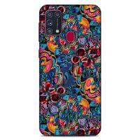 Lopard Samsung Galaxy M31 Uyumlu Kılıf Soyut Sanat (28) Desenli Arka Kapak
