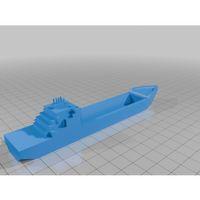 Açık Gövdeli Gemi Modeli – 3D Baskı Minyatür (Bu ürün Sadece Plastik parçadır - Almadan Önce Soru Sorabilirsiniz)