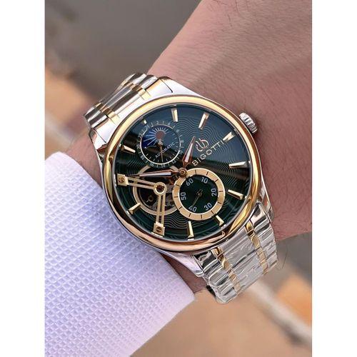 Bigotti Otomatik Ve Kurmalı Çelik Karatma Ve Renk Atma Yapmaz 5 Atm Erkek Kol Saati EBG.10683.4