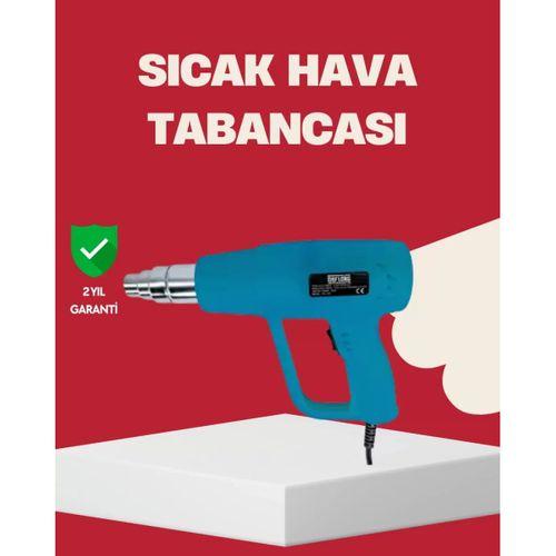 2 Kademeli Güçlü Sıcak Hava Tabancası 380° – 500° Isı Ayarı