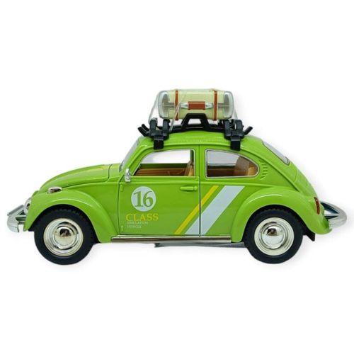 Tatil Serisi - Sesli Işıklı Vosvos Araba 18 cm - Yeşil