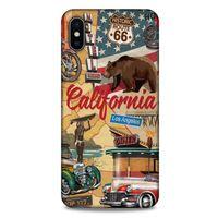 Retro (15) Desen Antişok Kılıf Renkli Apple iPhone XS Max Kılıf