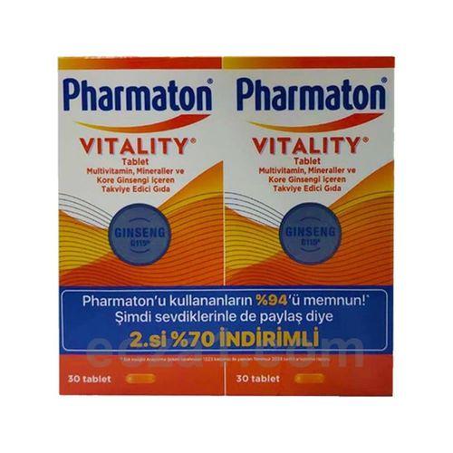 Sanofı Pharmaton Vitality 30 Tablet Avantajlı 2'li Paket - 2.Si %70 İndirimli