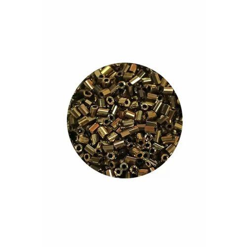 Kesme Cam Boncuk 2mm - 60 Gram - Metalik Sarı - BNC390