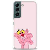 Samsung Galaxy S22 Kılıf HD Baskılı Kılıf - Pembe Panter + Tam Ekran Koruyucu