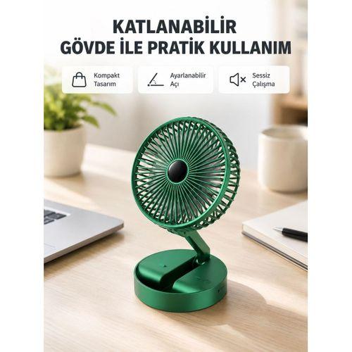 Katlanabilir Mini Fan – 3 Kademe Hız Ayarı, Taşınabilir Tasarım