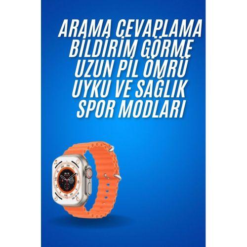 Ultra Akıllı Saat 49 Mm Çift Kordonlu Arama Cevaplama Bluetooth Bağlantılı