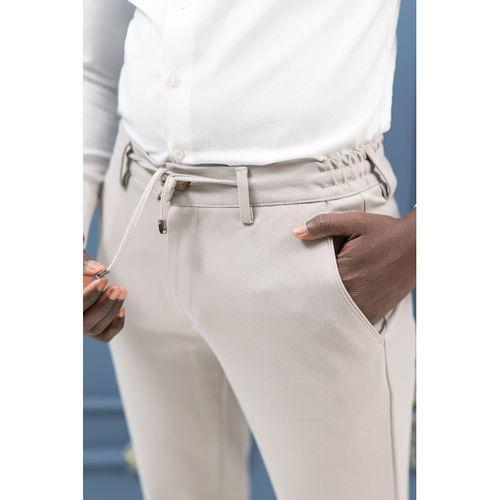 Regular Fit Beli İplikli Ve Lastikli Astarsız Mevsimlik Kumaş Jogger Pantolon