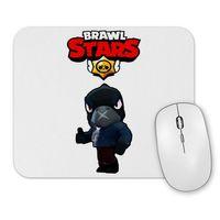 Black  Crow Brawl Stars Mouse Pad