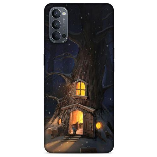 Oppo Reno 4 Kılıf Snowix (47) Crystal Flex Kılıf Sarı Kahve