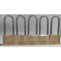Doras Ersa 5'li Set Uzun Kanca Pas Pirinç Asma Kilit 40 Mm