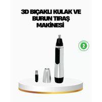 3d Bıçaklı Burun Ve Kulak Tıraş Makinesi Pil İle Çalışan Taşınabilir Model