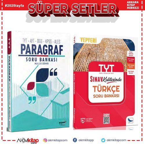 Aromat Yayınları TYT AYT DGS KPSS ALES Paragraf ve Sınav TYT Türkçe Soru Bankası Seti 2 Kitap
