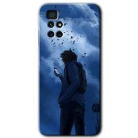 MRCİLETİSİM Xiaomi Redmi 10 Kılıf HD Desen Baskılı Arka Kapak + Temperli Cam - Sonbahar Yalnızlığı