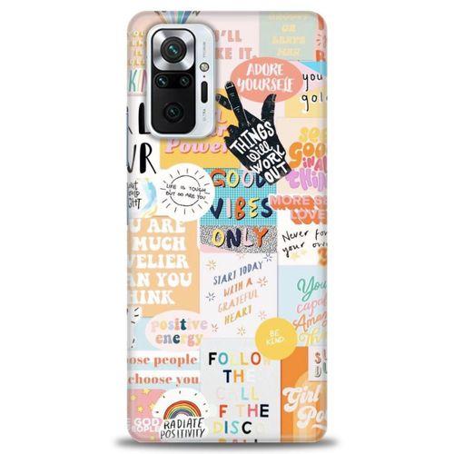 Xiaomi Redmi Note 10 Pro Kılıf HD Baskılı Kılıf - Follow + Tam Ekran Koruyucu