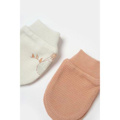 Çocuk Bibaby Biorganic Teach Me 2'Li Bebe Eldiven 72240 Red