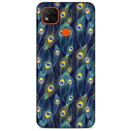 Xiaomi Redmi 9C Kılıf Desenli Özel Seri Tüyler (10) Full Koruma Kılıfı