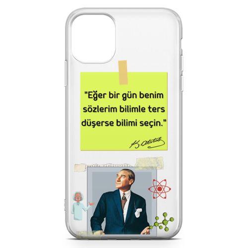Apple iPhone 11 Kılıf Caps Atatürk Arka Kapak Koruma Desenli Full Koruyucu