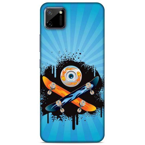 Lopard Oppo Realme C11 Uyumlu Kılıf Tattoo's (13) Silikon Kap Snowboard