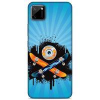 Lopard Oppo Realme C11 Uyumlu Kılıf Tattoo's (13) Silikon Kap Snowboard