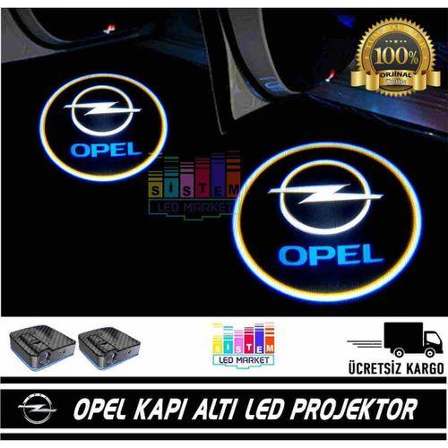 Opel Araçlar İçin Pilli Yapıştırmalı Kapı Altı Led Logo