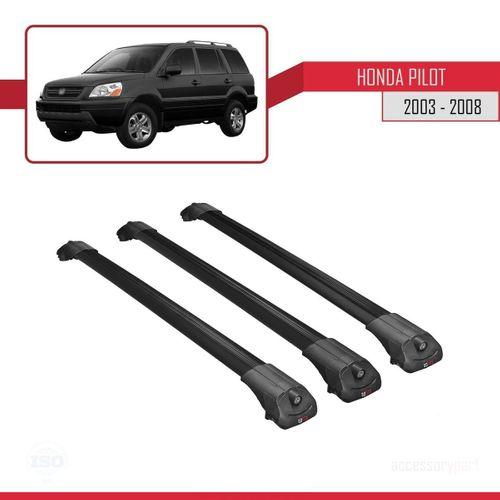 Honda Pilot 2003-2008 Arası ile uyumlu ACE-1 Ara Atkı Tavan Barı SİYAH 3 ADET BAR