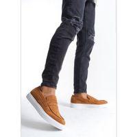 BA0580 Bağcıksız Kuşaklı Yüksek Taban Taba Süet Erkek Ayakkabı