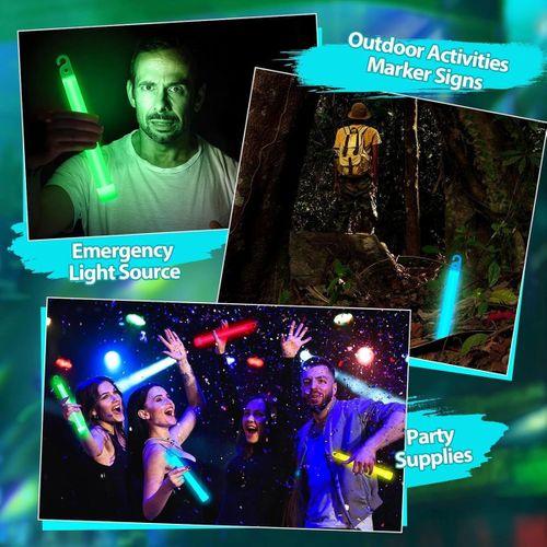 Karanlıkta Yanan Asılabilir İp Aparatlı Glow Kolye Glow Lamba 6 Adet 6 Renk 15 Cm - Lisinya