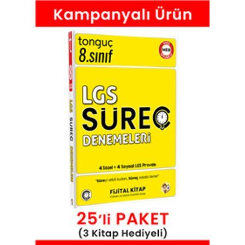 8. Sınıf LGS Süreç Denemeleri 25' li Paket (3 Kitap Hediyeli)