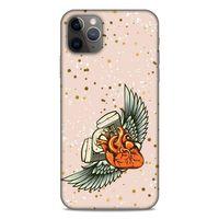 Lopard Apple Iphone 11 Pro Max Uyumlu Kılıf Tattoo's (27) Tasarımlı Kılıf Kalp Dövmesi