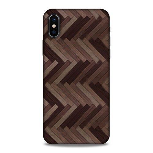 Lopard Apple iPhone XS Uyumlu Kılıf Wood'X (33) Hybrid Kılıf Baskılı
