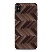 Lopard Apple iPhone XS Uyumlu Kılıf Wood'X (33) Hybrid Kılıf Baskılı
