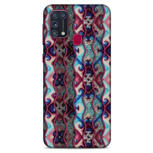 Samsung Galaxy M31 Kılıf Baskılı Özel Seri Taşlı (40) Fit Silikon Kılıf
