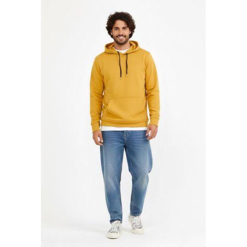 Erkek Kapşonlu Rahat Kalıp İçi Polarlı 3 iplik Kalın SweatShırt spr25sw55