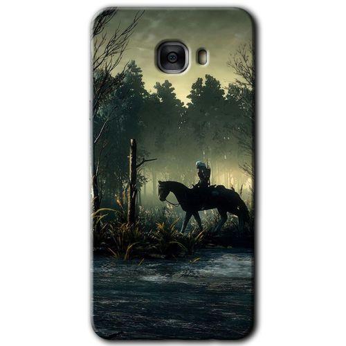 Samsung Galaxy C7 Pro HD Baskılı Kılıf + 9D Tam Ekran Koruyucu - Savaşçı