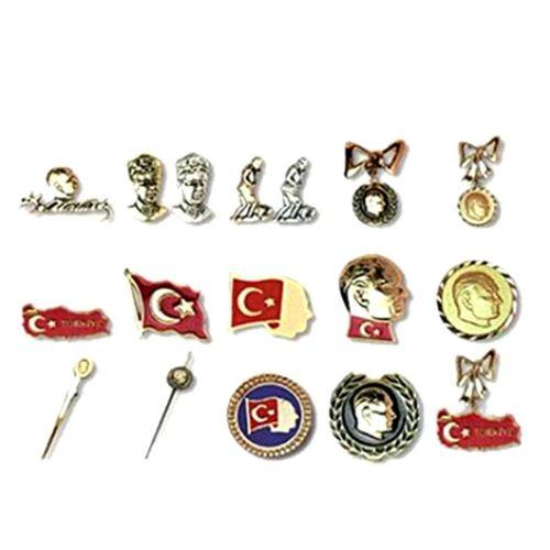 Atatürk Rozet Tekli Farklı Model - 3 adet