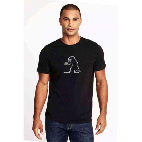 TRT Linea Baskılı Siyah Erkek Tshirt