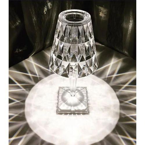 Kristal Abajur Led Kumandalı Ve Dokunmatik Masa Lambası