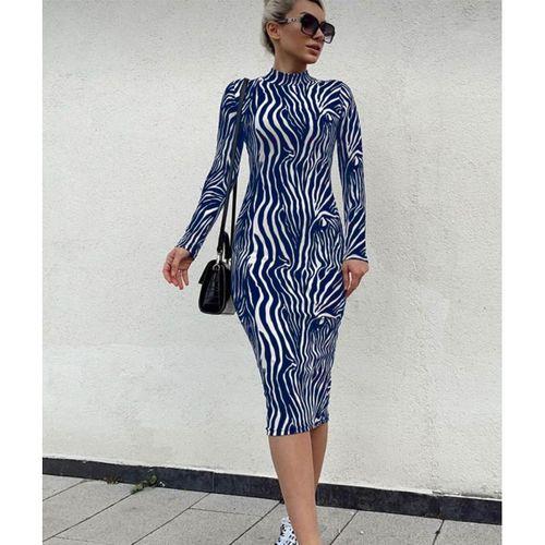 Kadın Uzun Kollu Mikro Midi Elbise