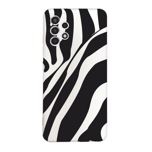 Samsung A32 Zebra Desenli Premium Silikonlu Lansman Telefon Kılıfı