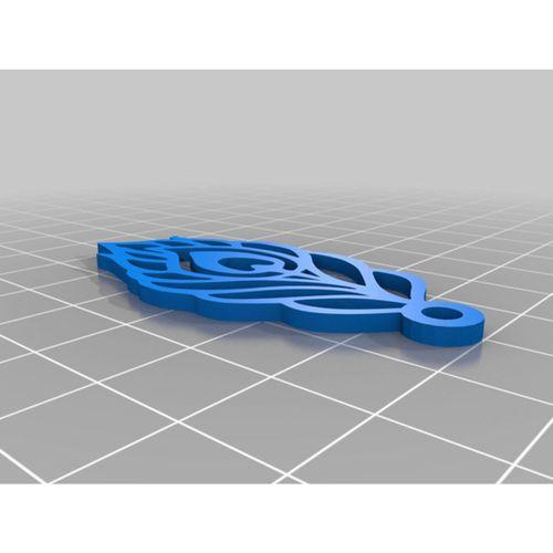 Tavus Kuşu Tüyü 3D Baskı (Bu ürün Sadece Plastik parçadır - Almadan Önce Soru Sorabilirsiniz)